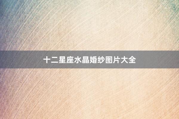 十二星座水晶婚纱图片大全